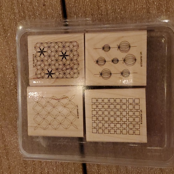 Various Stampin' Up! Rubber stamps (artsy floral & generic patterned background) - Picture 2 of 10